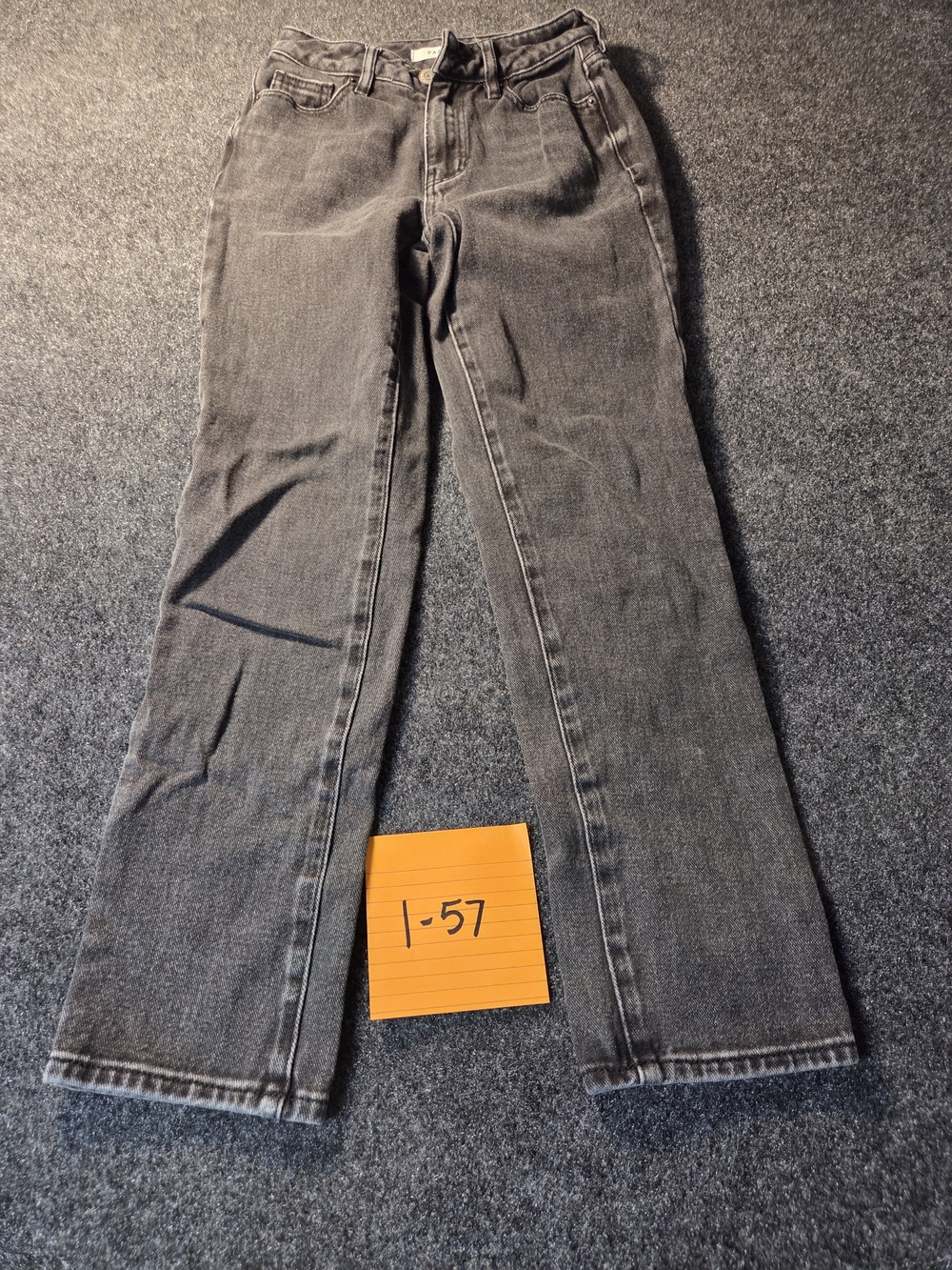 PacSun Women's Size 22 Black Washed Straight Leg Jeans 5 Pocket Denim